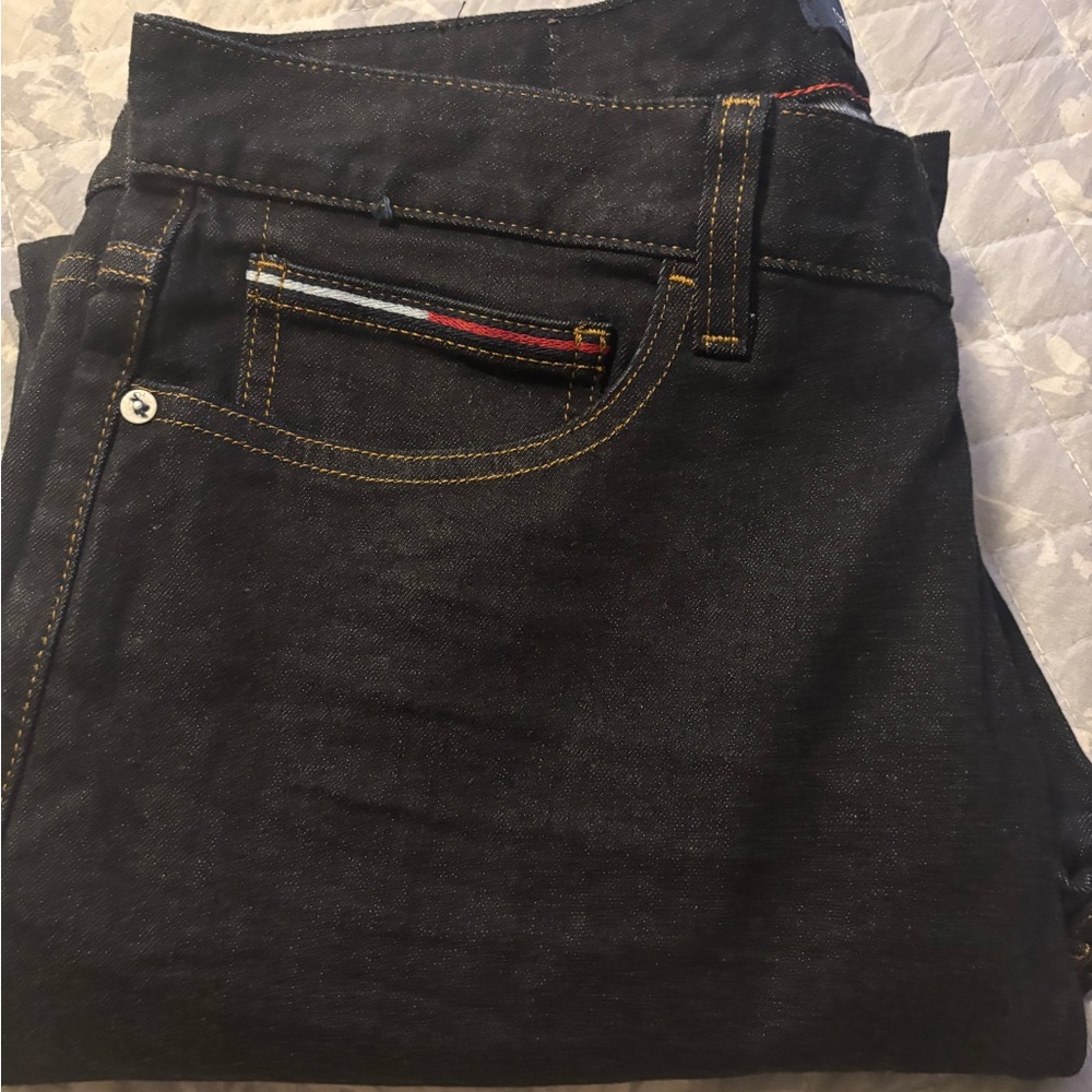 Tommy Hilfiger Black Jeans Straight Fit Classic Design